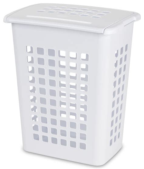 sterilite laundry hamper on wheels|sterilite white rectangular laundry hamper.